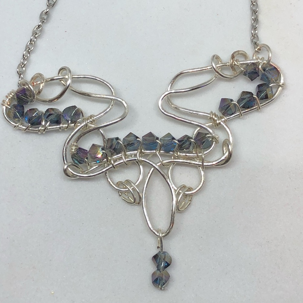 Wire wrapped necklace